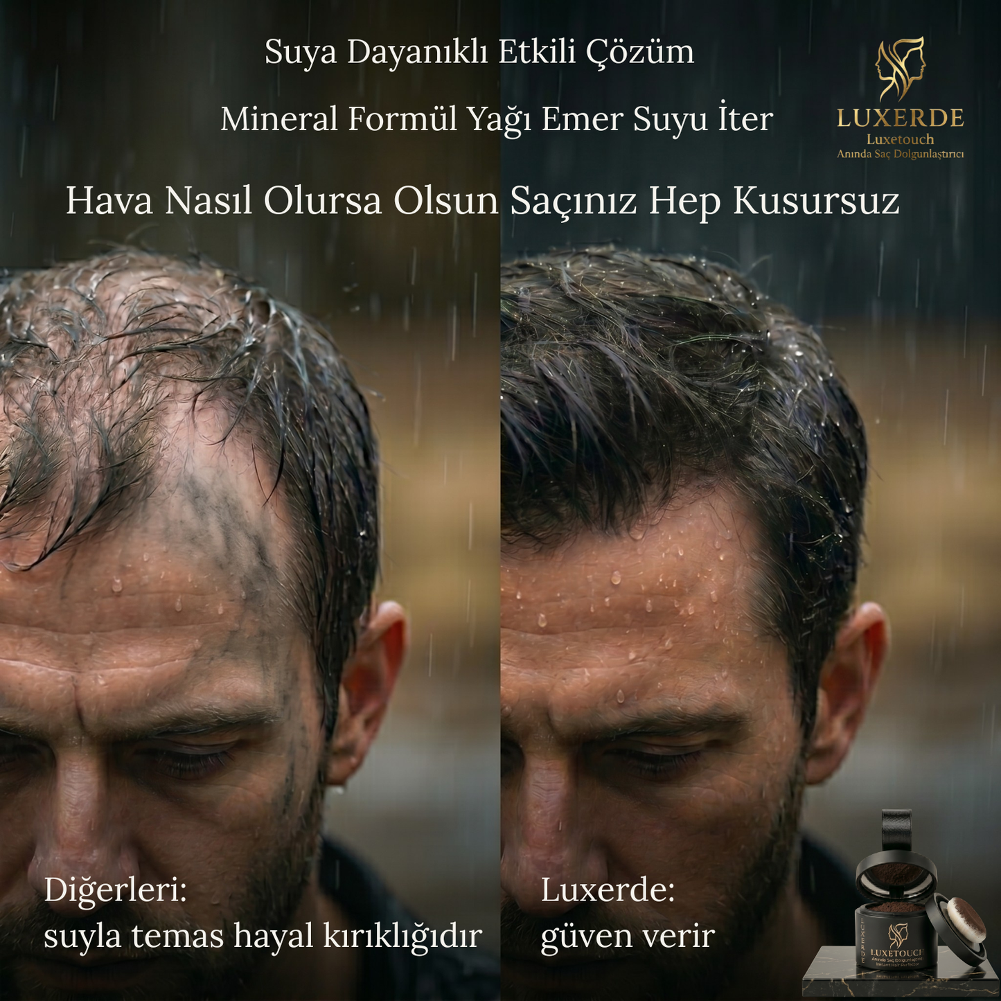 Luxetouch  | Anında Saç Dolgunlaştırıcı | Saçınızdaki Lüks Dokunuş