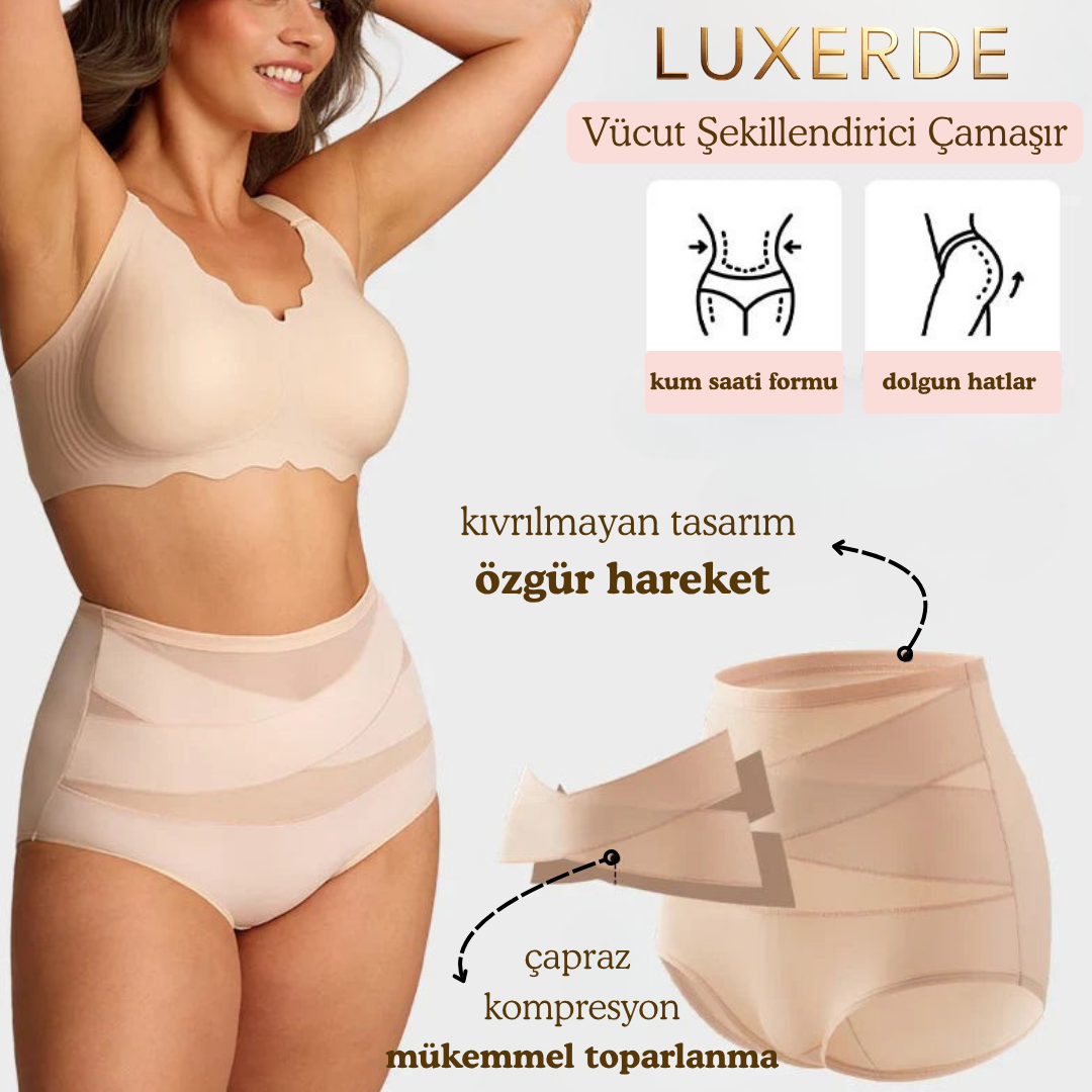 LuxeFit vücut şekillendirici çamaşır - model üzerinde